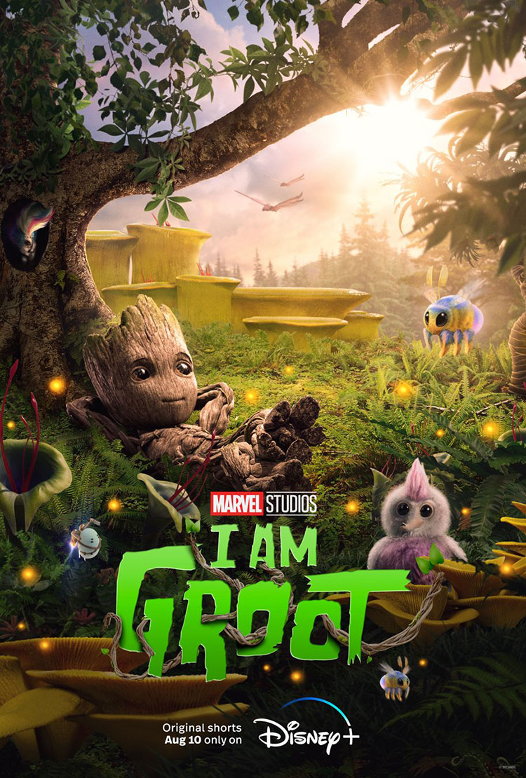 I Am Groot on Disney+ logo