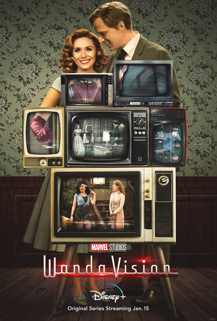 WandaVision on Disney+ poster